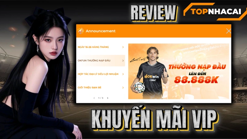  Top nhà Cái Uy Tín OKFUN  - Khám phá OKFUN khuyến mãi đa dạng và hấp dẫn 